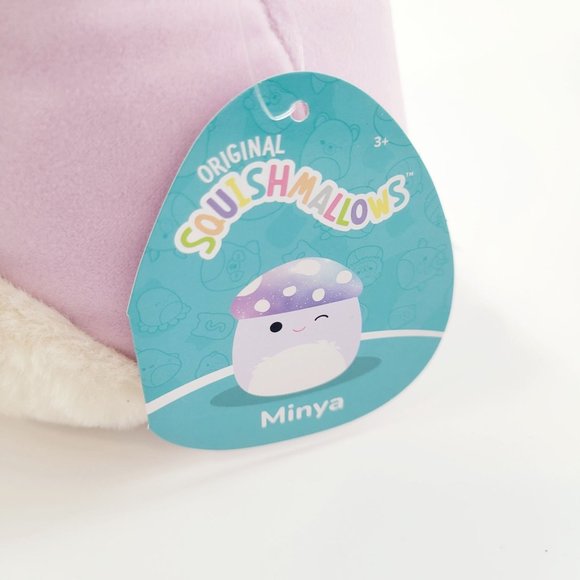 Squishmallows Purple Minya the Mushroom Plush Stuffed Animal 8" NEW Fantasy - Picture 5 of 9